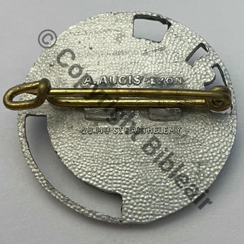 Grpe de LESSAN LE BLANCHET  A.AUGIS LYON ST.BARTH 2Lign 2Griffes Dos grenu Alu peint Src.historiacollection2a PV380Eur